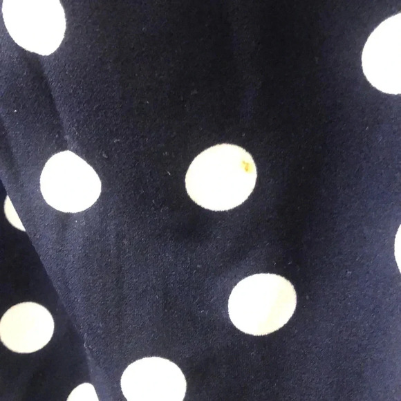 Chic Navy & White Polka Dot Midi Dress - Retro Inspired - Size M/L (Estimate) - Picture 4 of 7